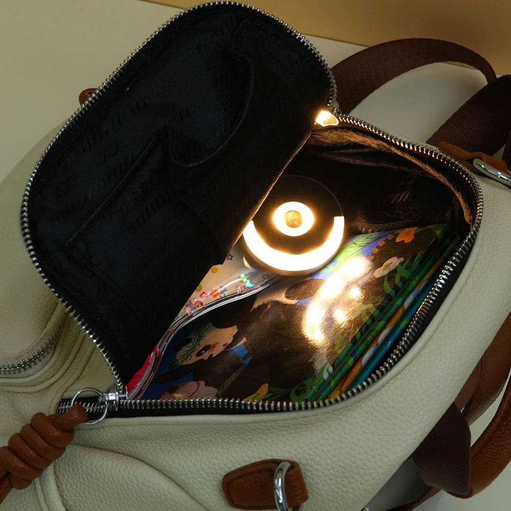 Handbag Light with Automatic Sensor | Rechargeable LED Purse Light | Touch-Control Clip-On Bag Lamp