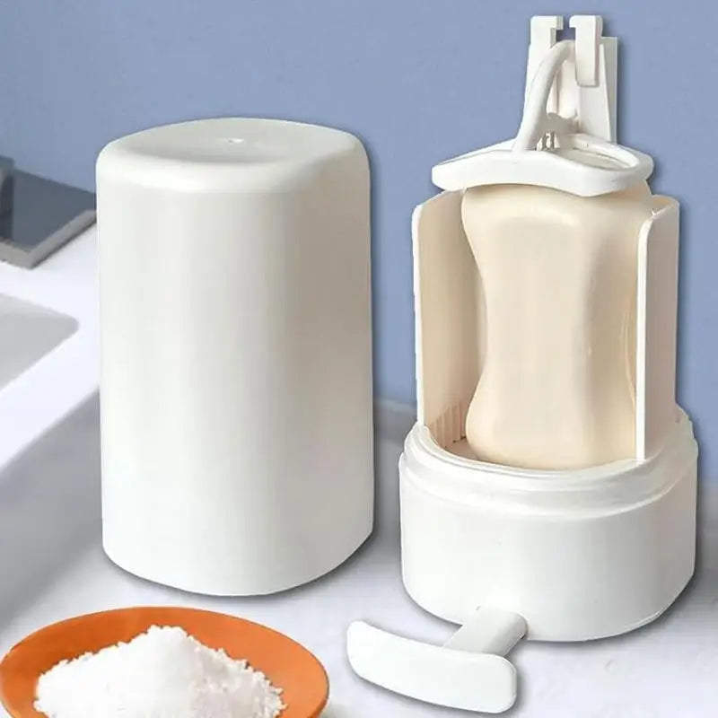 Wall-Mounted Soap Grinder Refillable Bar Soap Dispenser Compact Soap Crusher for Bathroom & Kitchen