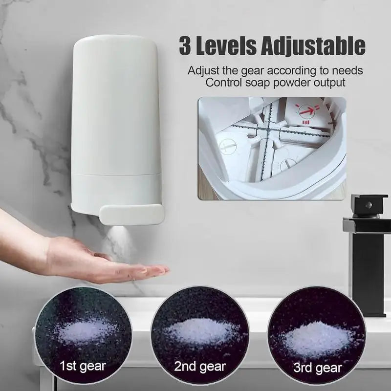 Wall-Mounted Soap Grinder Refillable Bar Soap Dispenser Compact Soap Crusher for Bathroom & Kitchen