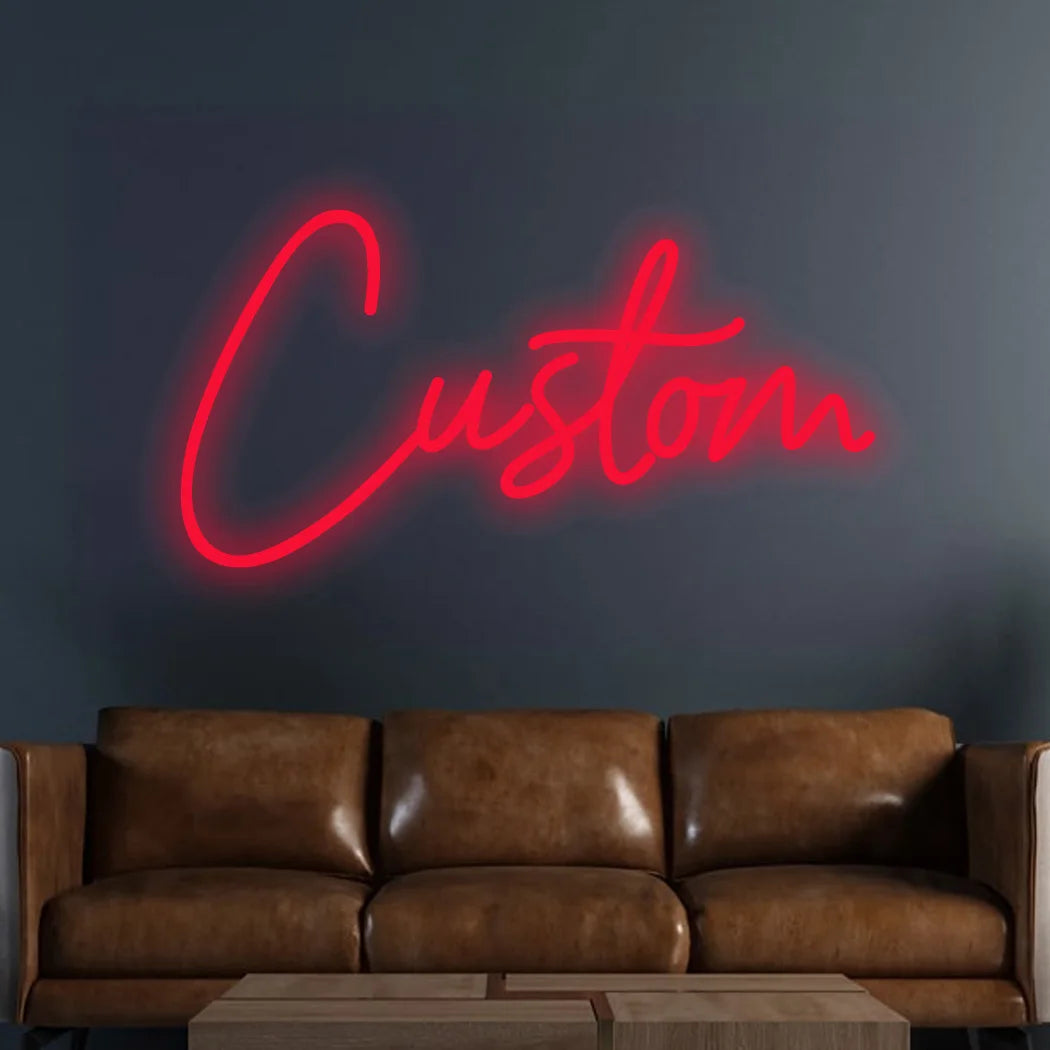 Custom LED Neon Name Sign with Heart – Personalized Glowing Wall Decor | 2-Week Fast Shipping! ❤️✨