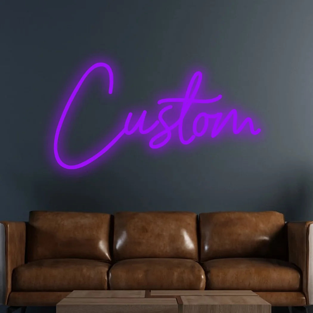 Custom LED Neon Name Sign with Heart – Personalized Glowing Wall Decor | 2-Week Fast Shipping! ❤️✨