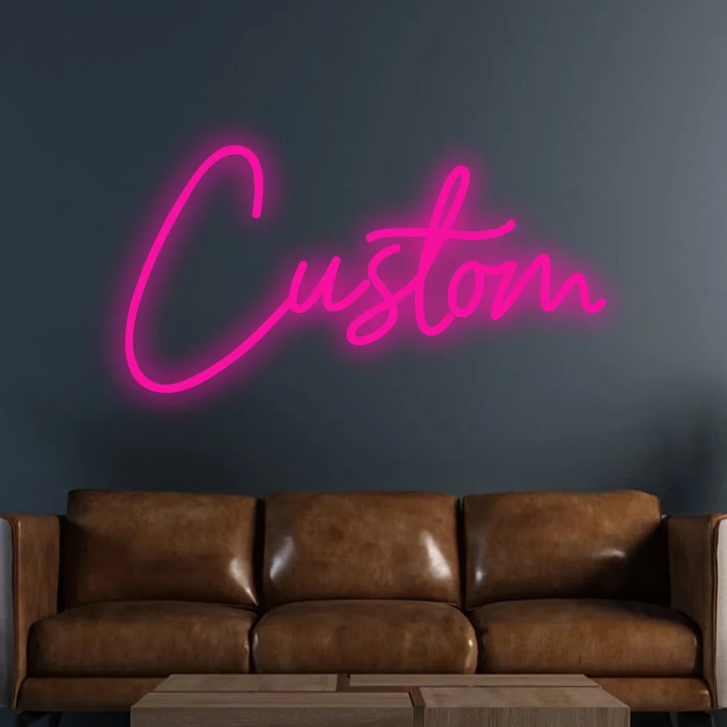 Custom LED Neon Name Sign with Heart – Personalized Glowing Wall Decor | 2-Week Fast Shipping! ❤️✨