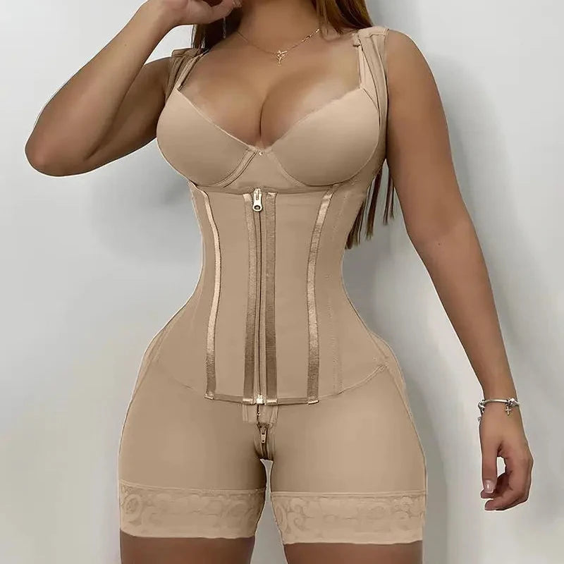 Women Colombian Fajas High Compression Girdles Tummy Control Full Body Slimming Shaperwear