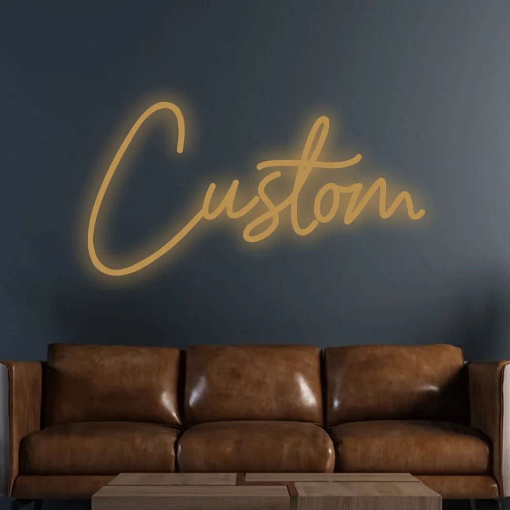 Custom LED Neon Name Sign with Heart – Personalized Glowing Wall Decor | 2-Week Fast Shipping! ❤️✨