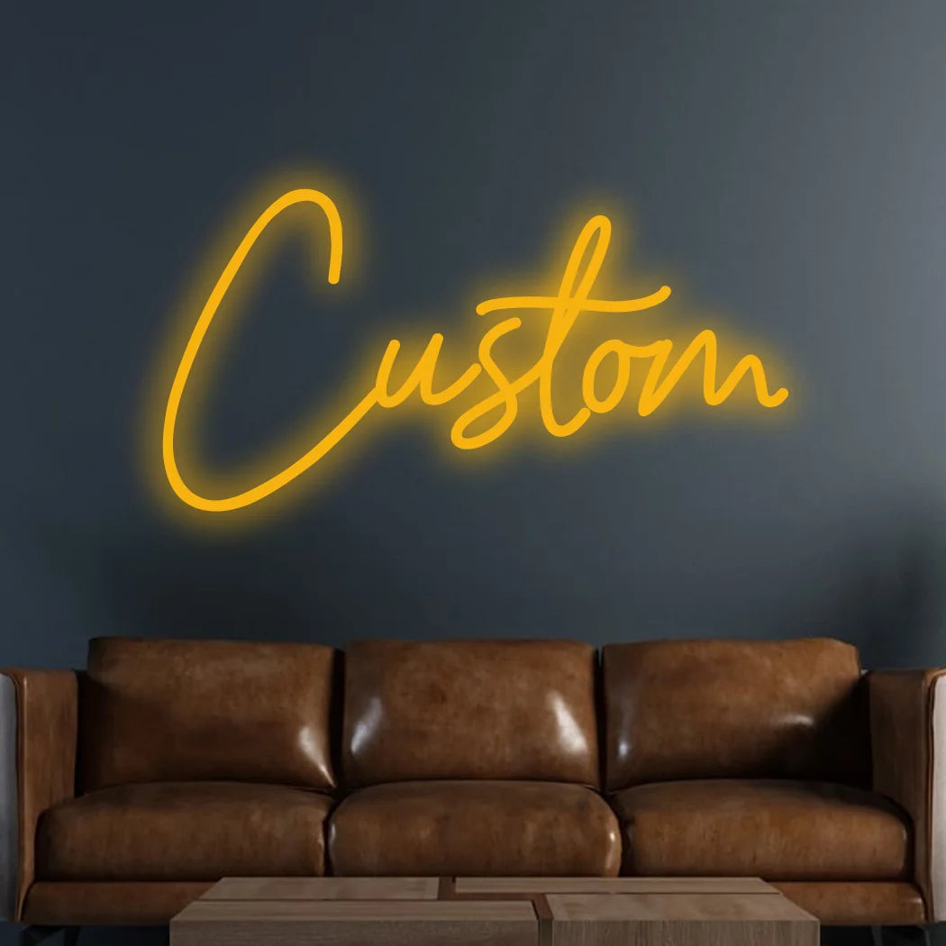 Custom LED Neon Name Sign with Heart – Personalized Glowing Wall Decor | 2-Week Fast Shipping! ❤️✨