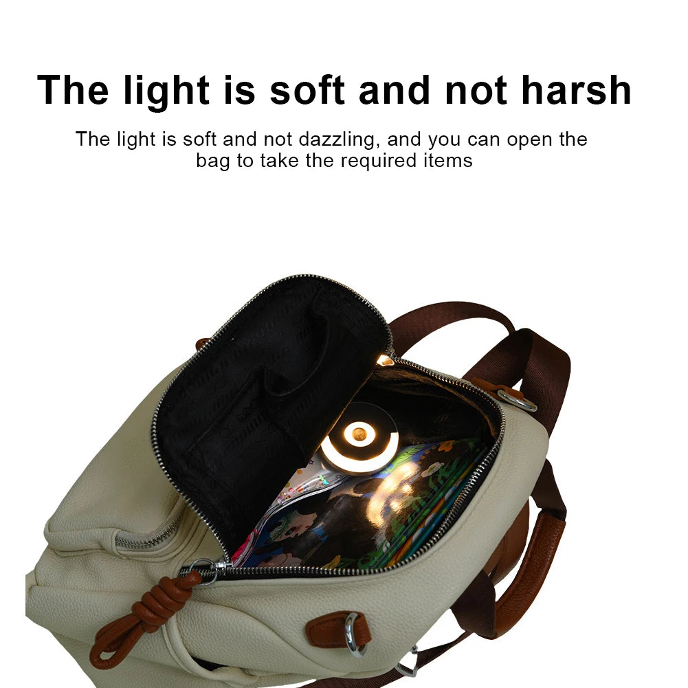 Handbag Light with Automatic Sensor | Rechargeable LED Purse Light | Touch-Control Clip-On Bag Lamp